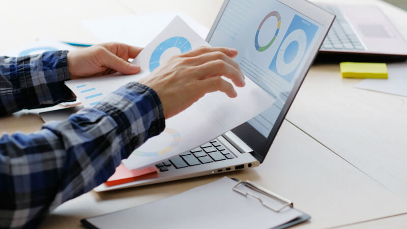 business paperwork data analysis office worker